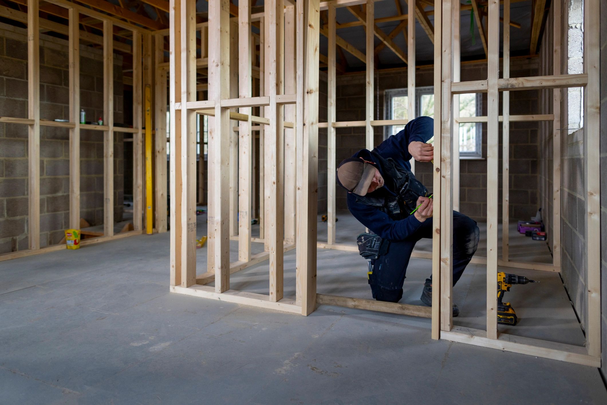 Maintenance professional performing property repairs